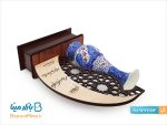 تندیس گلدان میناکاری اصفهان طرح مهر و ماه