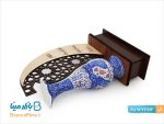 تندیس گلدان میناکاری اصفهان طرح مهر و ماه