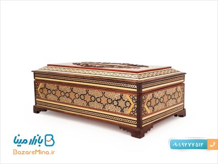 جا دستمال خاتم کاری