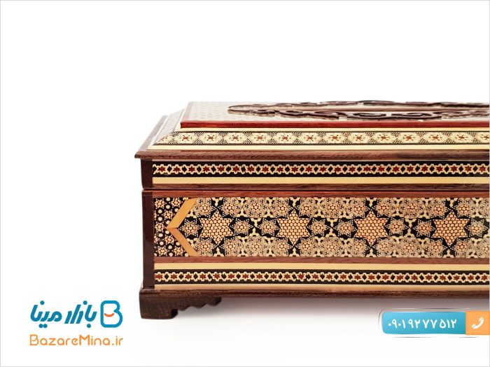 جا دستمال خاتم کاری