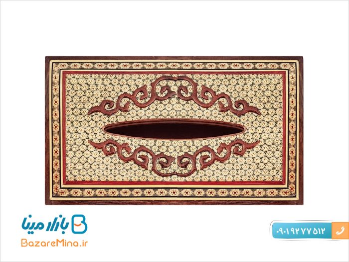 جا دستمال خاتم کاری