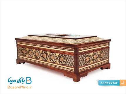 جعبه کلینکس دستمال کاغذی خاتم کاری اصفهان