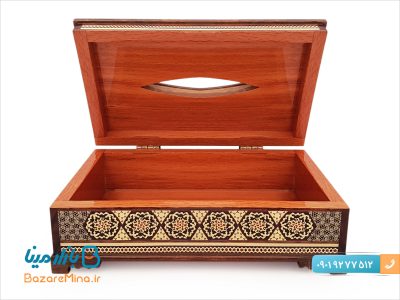 جعبه کلینکس دستمال کاغذی خاتم کاری اصفهان