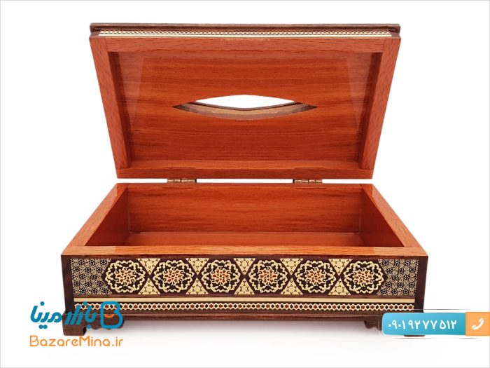 جعبه کلینکس دستمال کاغذی خاتم کاری اصفهان