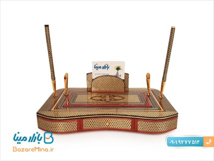 ست نفیس رومیزی اداری خاتم کاری شده