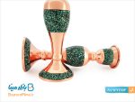 شمعدان مسی فیروزه کوبی اصفهان