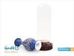 تندیس گلدان میناکاری با حباب شیشه ایی