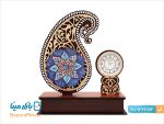 تندیس میناکاری طرح ستوده با ساعت