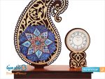 تندیس میناکاری طرح ستوده با ساعت