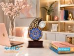 تندیس میناکاری ساعت دار نقش جهان