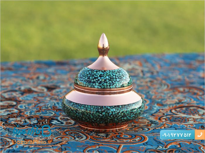 قندان نقلی فیروزه کوبی