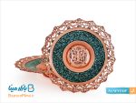 بشقاب فیروزه کوبی اصفهان قطر 18 سانتی