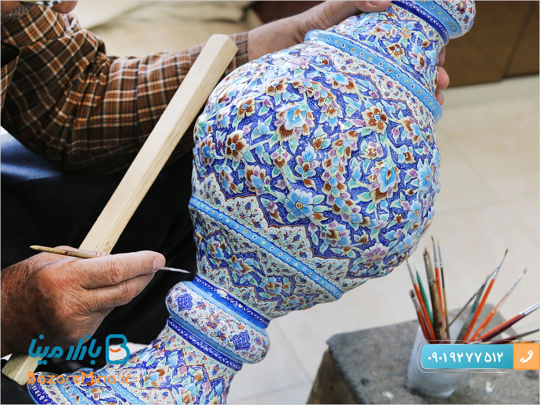 فروش عمده گلدان میناکاری فروش عمده گلدان میناکاری