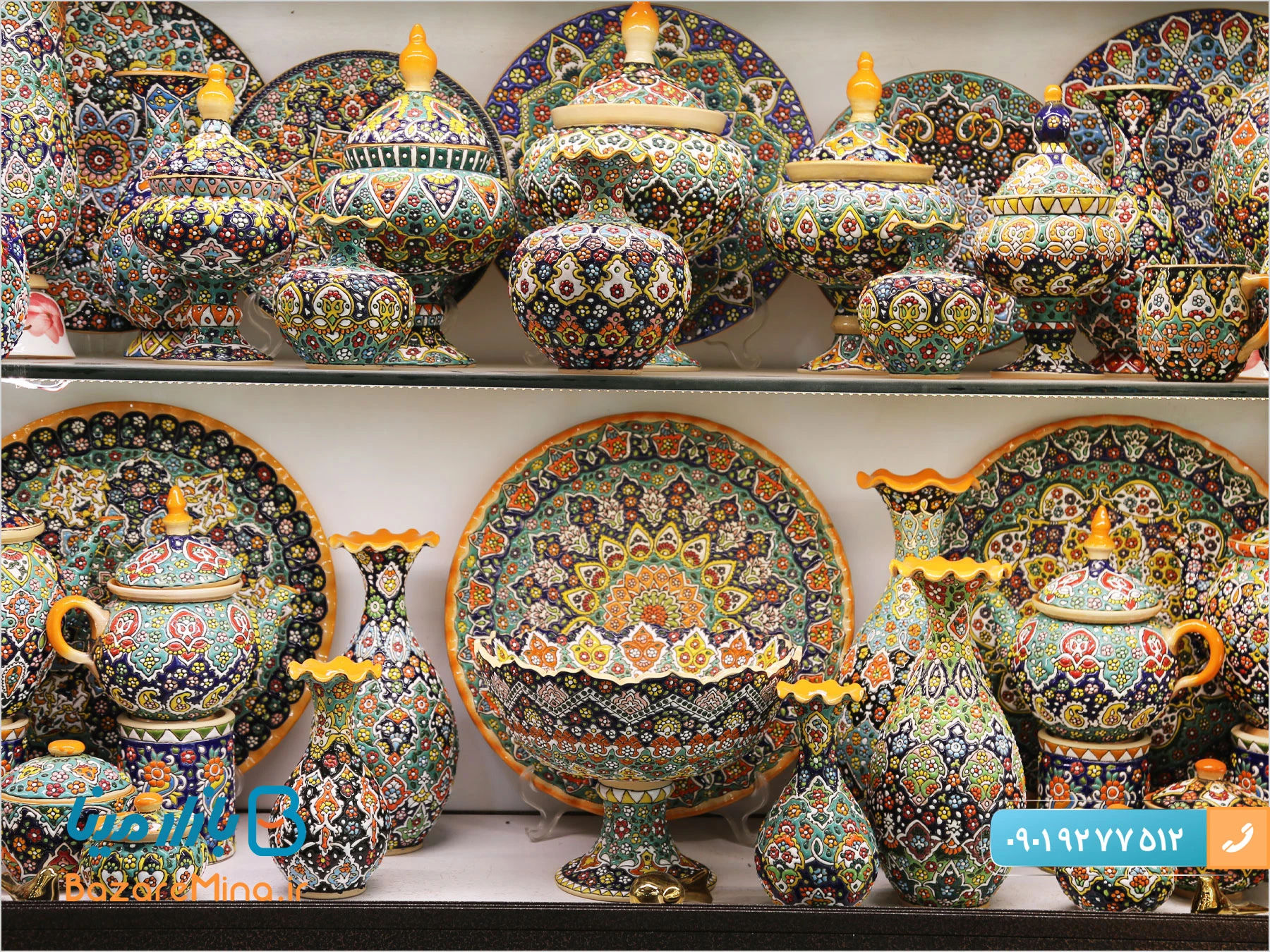 فروش عمده میناکاری روی سفال