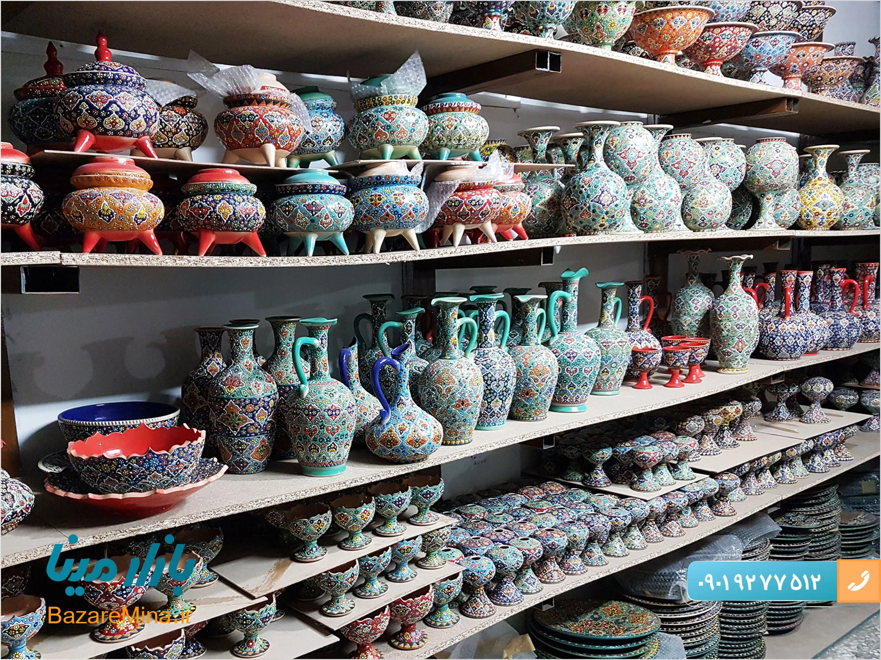 فروش عمده میناکاری روی سفال