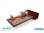 تندیس گلدان 20 سانتی خاتم کاری