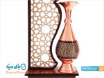 تندیس گلدان 20 سانتی خاتم کاری