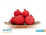 دیس سفالی میناکاری طرح انار