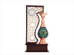 تندیس ساعت دار گلدان 20 سانتی مس و پرداز