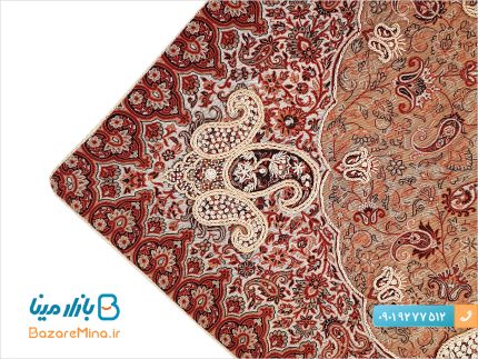 ست ترمه 5 تکه سرمه دوزی شده هاشمی طرح شاه پرند