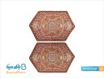 ست ترمه 5 تکه سرمه دوزی شده هاشمی طرح شاه پرند