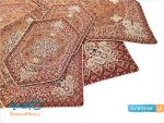 ست ترمه 5 تکه سرمه دوزی شده هاشمی طرح شاه پرند