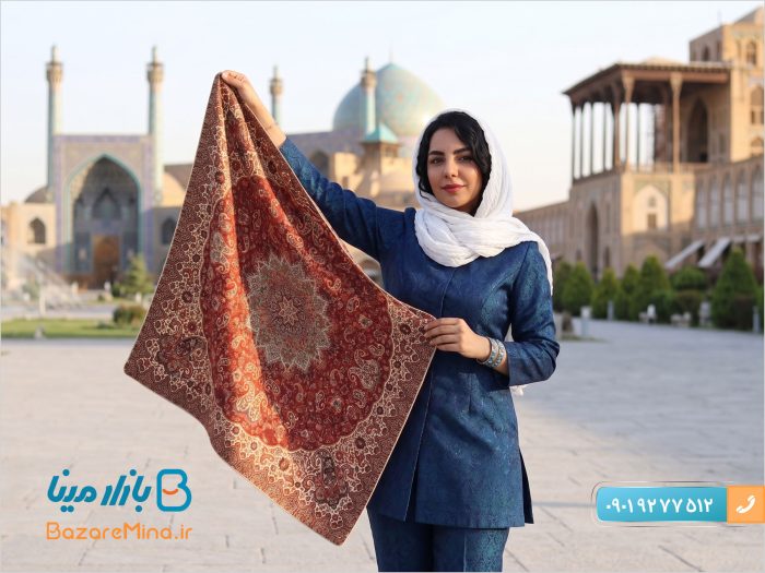 ست ترمه 5 تکه هاشمی طرح شاه پرند