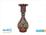 گلدان سفالی میناکاری مدل شاهی