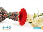 گلدان سفالی میناکاری مدل شاهی