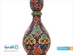 گلدان سفالی میناکاری مدل شاهی