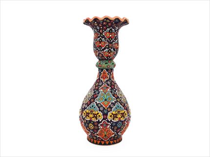 گلدان سفال میناکاری مدل شاهی