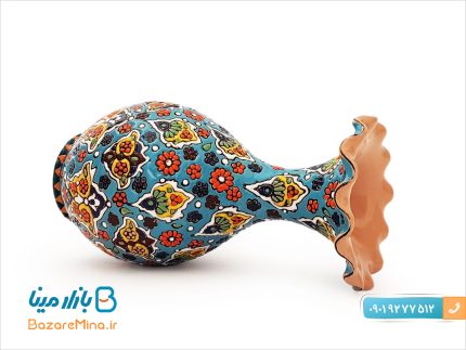 گلدان سفالی میناکاری مدل لب دالبری