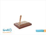 جا قلمی رومیزی چوبی خاتم کاری