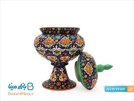 شکلات خوری سفالی میناکاری