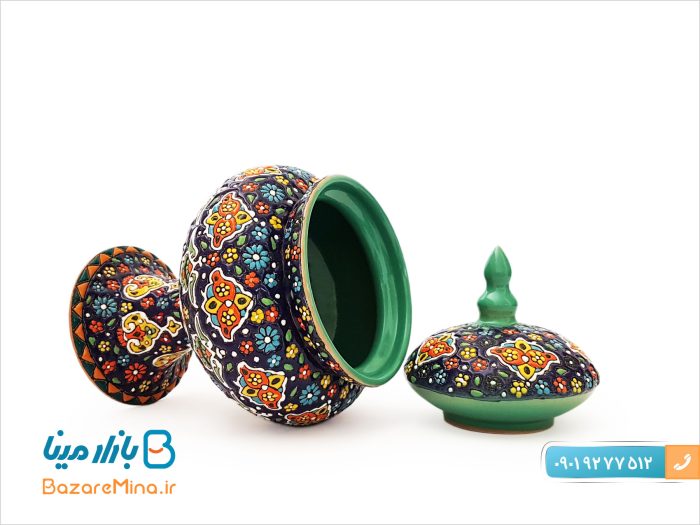 شکلات خوری سفالی میناکاری