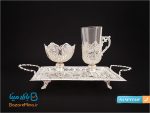 سرویس قهوه خوری تک نفره ملیله کاری