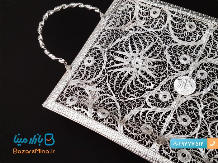 سرویس قهوه خوری تک نفره ملیله کاری