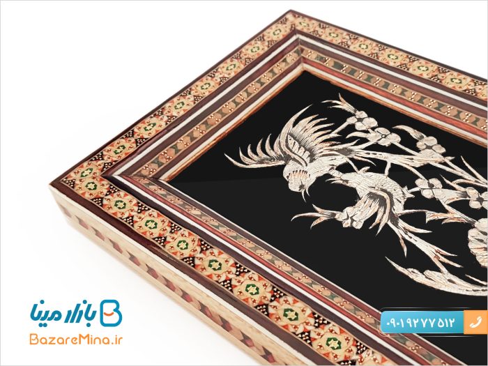 تابلو گل و مرغ قلمزنی