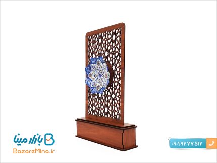 تندیس مشبک چوبی و میناکاری طرح پارسه