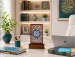 تندیس مشبک چوبی و میناکاری طرح پارسه