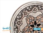 بشقاب قلمزنی مسی 15 سانتی طرح اسلیمی