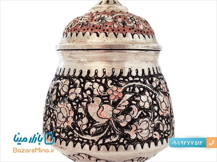 قندان کوچک قلمزنی اصفهان