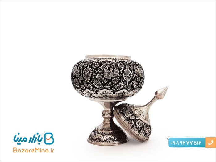 شکلات خوری پایه دار قلمزنی مسی