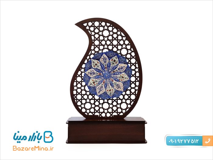 تندیس میناکاری بته جقه طرح مشبک
