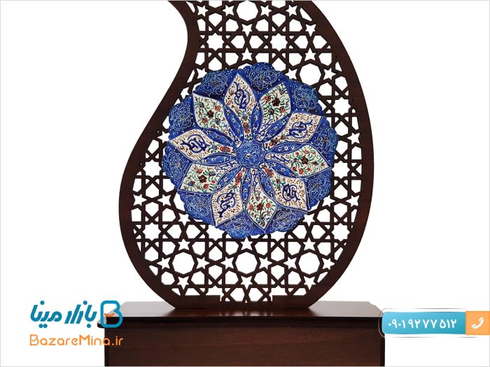 تندیس میناکاری بته جقه طرح مشبک