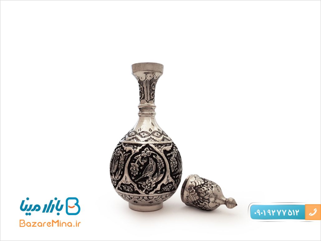 تنگ قلم زنی گل و مرغ اصفهان