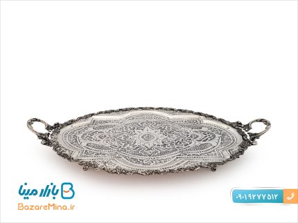 سرویس چای خوری قلمزنی آبکاری نقره