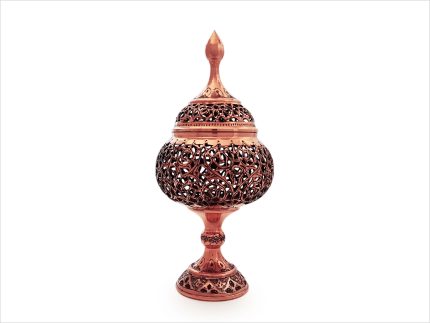 قندان قلم زنی پایه دار مشبک