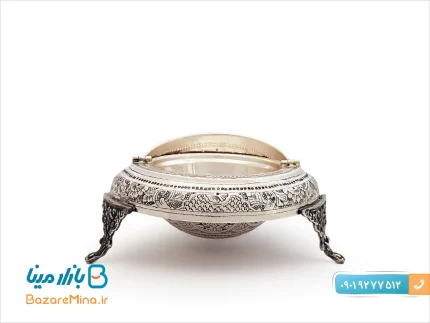 خاویار خوری قلمزنی نقره نما