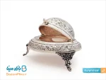 خاویار خوری قلمزنی نقره نما